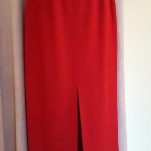 Jones New York Red Midi Skirt
